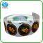Fancy design adhesive art paper gold hot stamping label