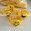 2015 promtion gift smiley emoticon custom printing decorative cute emoji silicon bracelet
