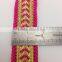 Metallic Gold Wire Rayon Royal Webbing Ribbon Trimming Lace Braid Belt Red