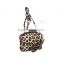 Simple style leopard leather with wristlet strap ladies best small crossbody bag
