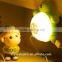 Cute design home use tortoise night lamp sensor cheap animal kids night light