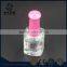 Square 12ml clear glass nail polish bottle