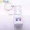 Hot Selling LED Light Keychain Mini White Water Dispenser Shaped Plastic Keyring