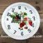Ceramic plate wall clock decoration