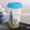 Ceramic coffee cup with high quality silicone lid/porcelain coffee mug