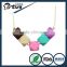 Food grade baby silicone baltic amber teething necklace wholesale