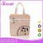 recycled custom foldable promotional handle cotton shopping bag