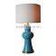 Best selling decorative morden polyresin handicrafts table lamp made in china with linen lamp shade and UL CE RoHS SAA standard