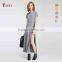 Women's Short Sleeve Cotton Material Long Wrap Dress