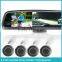 3.5 inch rearview mirror lcd monitor with back-up camera compass temperature