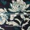 white floral printed silk stretch chiffon fabric for women one piece dress