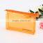 Eco-friendly transparent waterproof clear pvc cosmetic bag with zipper