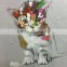 abstract cat oil painting
