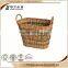 Handmade wild natural Accept OEM rustic hinging gift christmas wicker basket no handles