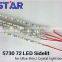 4mm width edge lit slim bar led light for advertising lightbox 5730 led strip