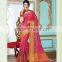 Stylish Pink Dhupion Silk Saree/indian wedding reception wear sarees