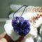 Natural amethyst crystal cluster pendant for gift