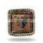 Metal & Glass square Knob (Pink)
