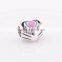 D001 fashion 925 silver heart shape charm beads,engravd logo charm for women