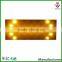 High luminance solar LED construction sign