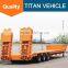 TITAN tri axel transport 40 ton 60-ton low bed semi-trailer with hydraulic ramp