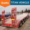 Titan 2 axle multi axles 60 tons extending second hand low bed trailer with cheap price
