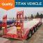 Titan 2 axle multi axles 60 tons extending second hand low bed trailer with cheap price