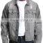 Top quality grey stone wash denim wash jacket jean for mans pakistan xxx jacket jeans (LOTJ319)