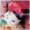 11 inches collectible Chinese plastic bride doll dress