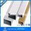 Extruded aluminum alloy hollow bar for double glasses doors and windows
