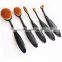 2016 Hot Sale Makeup Brush 10pcs Private Label Tooth Brush Wholesale Oval Foundation Makeup Brush Set