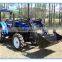 Tractor with pallet fork, quickly model, also add 4in1 bucket