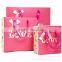 Wholesale pink color paper bags with handles