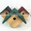 Simple small wooden bird's nest,FSC wood bird house