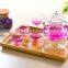 Newest glass teapot with mug antique glass teapot with plunger