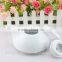 bulk supply wholesale cheap custom logo Euro style white porcelain tea pot, cheap ceramic teapot