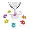 Slicone ice shot goblet glass markers for party