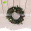 GNW CHWR-1605034 Customized Promotional green artificial christmas wreath for home decoration