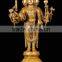 Indoor Decoration Metal Bronze Buddha Indonesian Statues for Temple