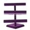 2016 three tiers purple velet woman stand for bracelet
