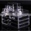 acrylic cosmetics display design showcase/display stand