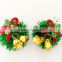 Latest design christmas wholesale wreath big bell light up led party favor earrings