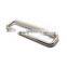 1.5" X 3/8" Rectangle W/White Rolle, Rectangle Metal Loop W/Roller, Metal Loop with Roller