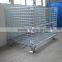 Warehouse folding steel storage cage/roller container