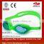 One color one peice for children flexible free swimming goggles