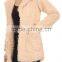 WHOLESALE PLUS SIZE AMERICAN WINTER FASHION SOLID LONG LENGTH OPEN FRONT DRAPED FAUX FUR OPEN FRONT JACKET WOMEN WITH POCKETS
