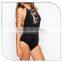 Custom key hole halter backless beaded beautiful women in bathing suits