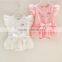 High Quality Customized Baby Clothing sets cotton princess girls clothing