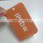2017 Factory direct wholesale custom hair extension paper hang tags