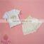 New popular baby girls lace shorts set,2pcs set for toddler girls